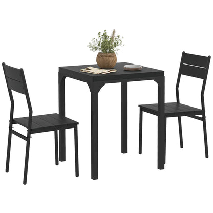 Dining Table Set for 2, 3 Piece Kitchen Table and Chairs, Black Dining Table Sets at Gallery Canada