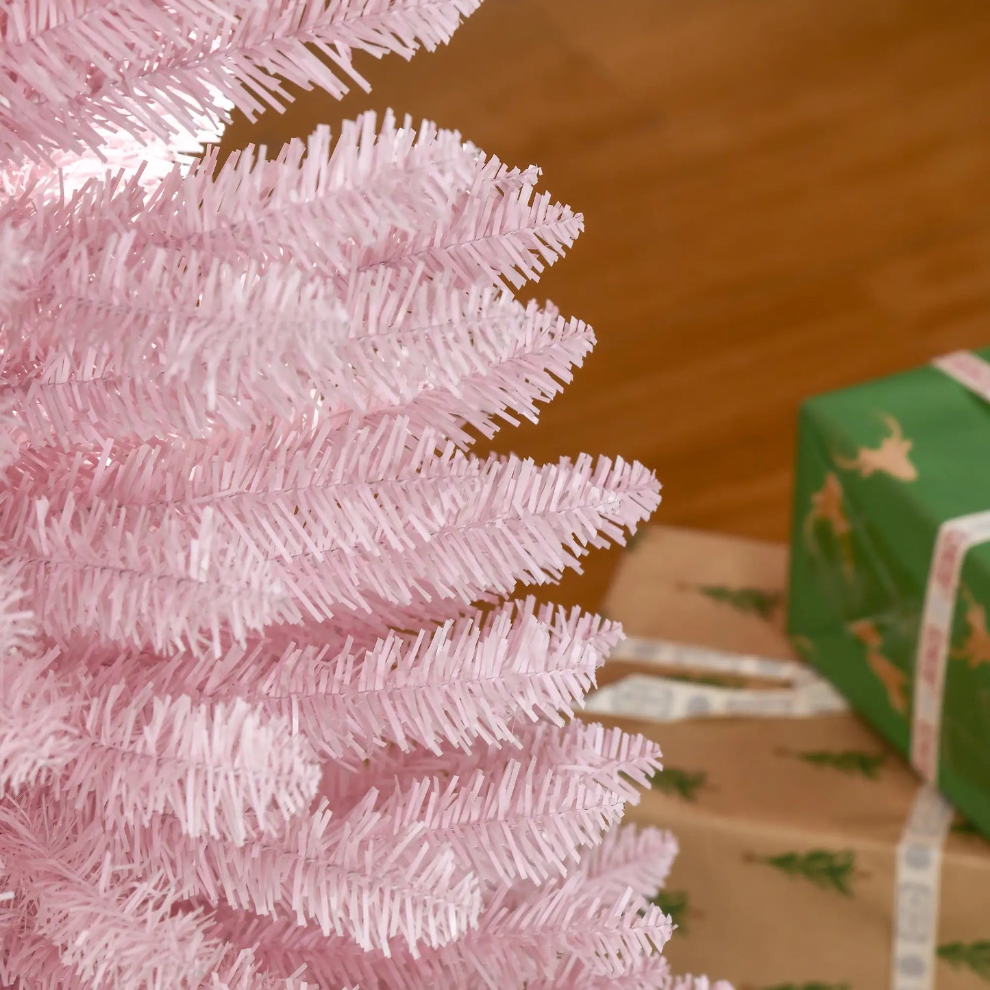 5FT Artificial Christmas Tree, Realistic Branches, Stable Stand, Pink Pencil Christmas Trees at Gallery Canada