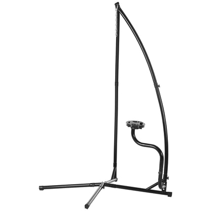 Hammock Chair Stand, Metal C-Stand with Tray, Indoor Outdoor, Black Hammock Stands at Gallery Canada