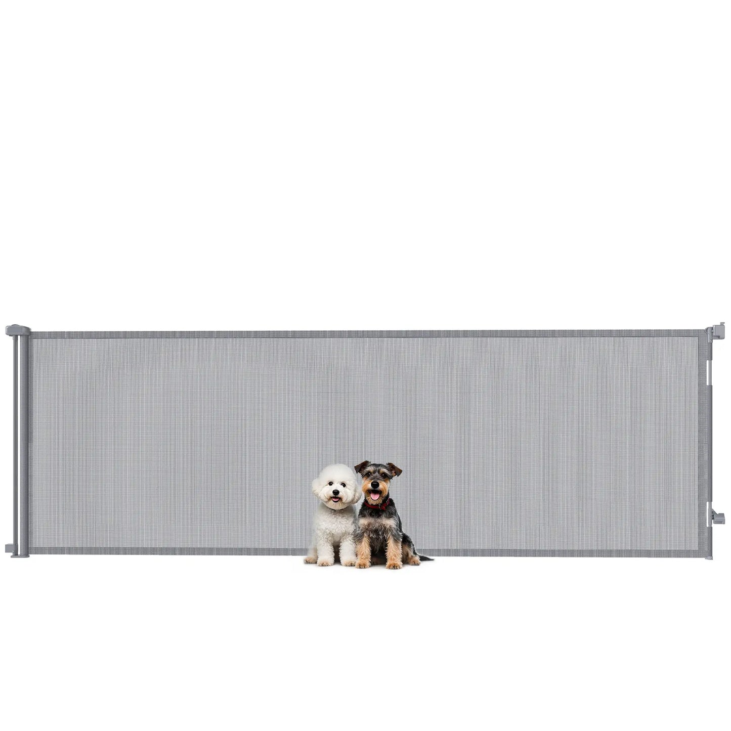 Retractable Dog Gate, 41" Tall, 122" Wide, Mesh Pet Gate Pet Gates at Gallery Canada