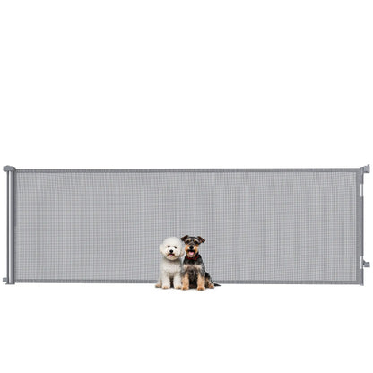 Retractable Dog Gate, 41" Tall, 122" Wide, Mesh Pet Gate Pet Gates at Gallery Canada