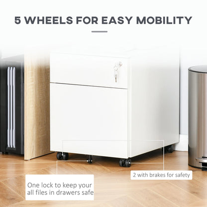 Lockable Steel File Cabinet on Wheels, Legal, A4, Letter Size, with Pencil Tray Office Cabinets & Cupboards at Gallery Canada