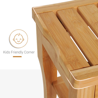 20" Bamboo Shower Bench, Bathroom Stool, Spa Bath Seat Bath Chairs at Gallery Canada
