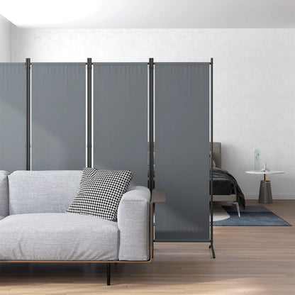 Folding Room Divider, Privacy Screen, 5.6FT Tall, Dark Grey Side Awnings at Gallery Canada