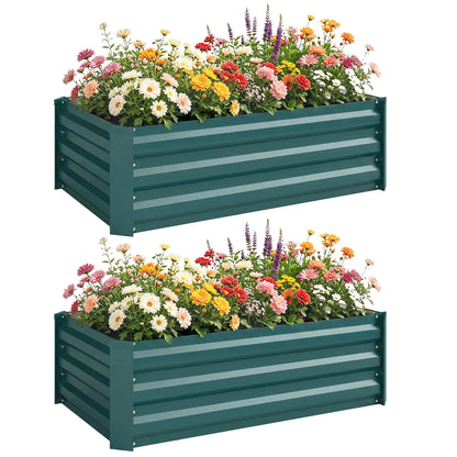 Galvanized Raised Garden Beds, Outdoor Planter Box, Green Raised Garden Beds at Gallery Canada