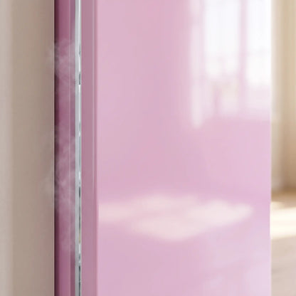 Compact Upright Freezer, 2.1 Cubic Feet, Reversible Door, Pink