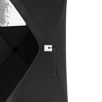 4 Person Pop-Up Ice Fishing Tent, Portable Shelter, Black