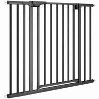 Pet Gate 30-40" W, Auto-Close, Two-Way Open, Pressure Mounted