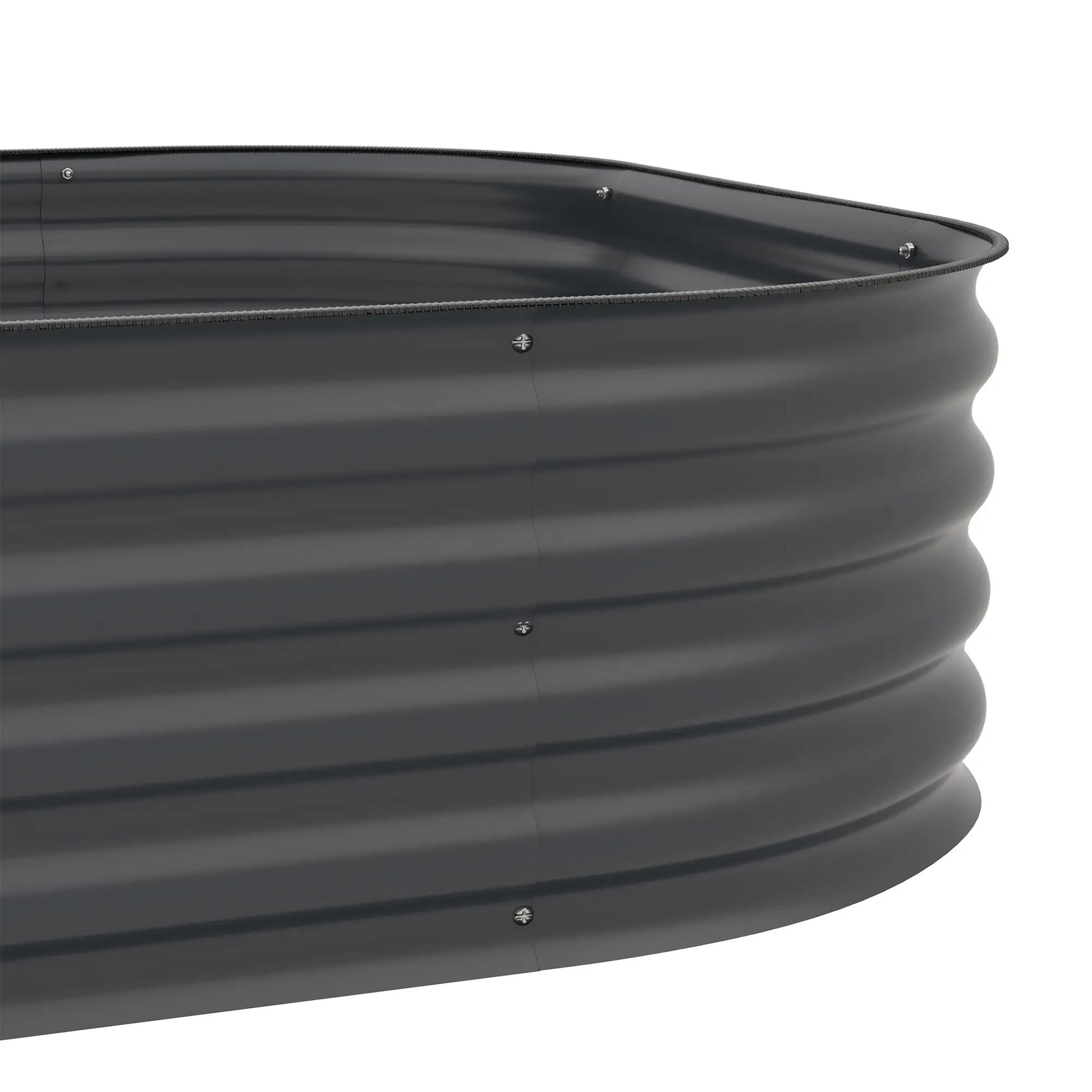 5.2'x3.6'x2.7' Outdoor Raised Garden Bed, 3-Tier Galvanized Planter Box, Grey Raised Garden Beds at Gallery Canada