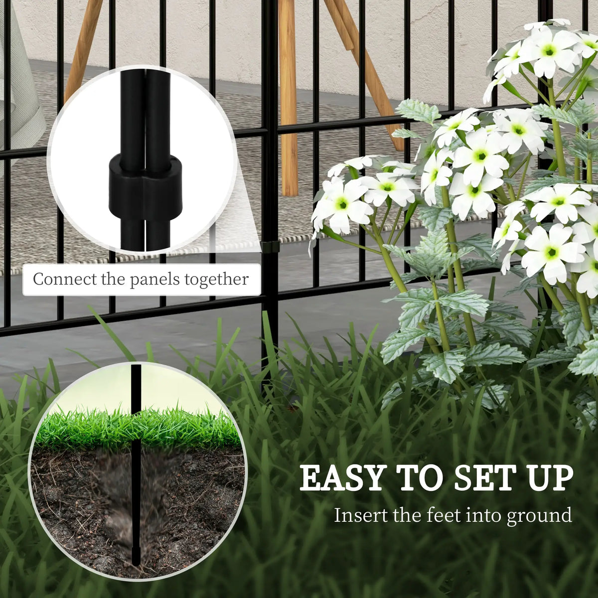 8 Pack Garden Fencing, Decorative Fence Panels, Animal Barrier, Flower Edging Garden Fences at Gallery Canada