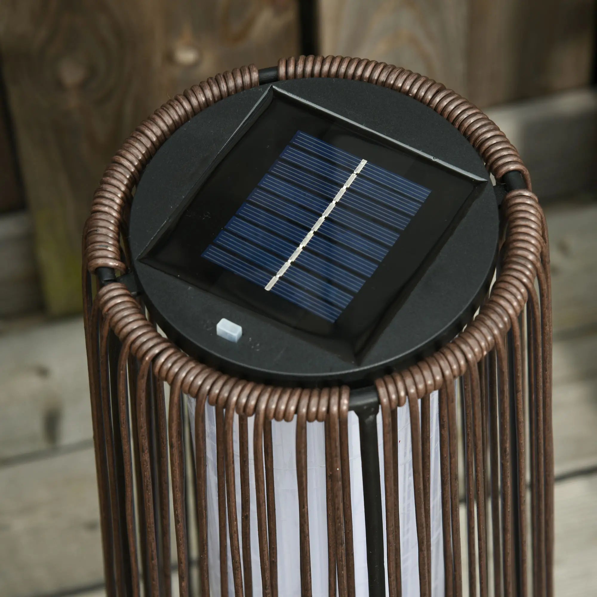 Solar Floor Lamp, LED Auto On/Off, IP44, Patio Porch Pathway, Brown Solar Post Lamps at Gallery Canada