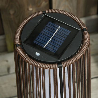 Solar Floor Lamp, LED Auto On/Off, IP44, Patio Porch Pathway, Brown Solar Post Lamps at Gallery Canada