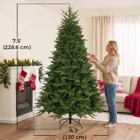 Sapin de Noël Frasier Grande Fir de 7,5 pieds, lumières LED, télécommande, minuterie