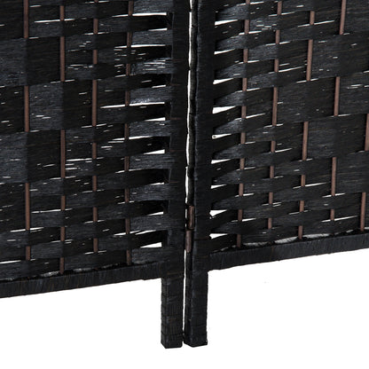 6ft Folding Room Divider, 4 Panel Wooden Frame, Black Room Dividers at Gallery Canada