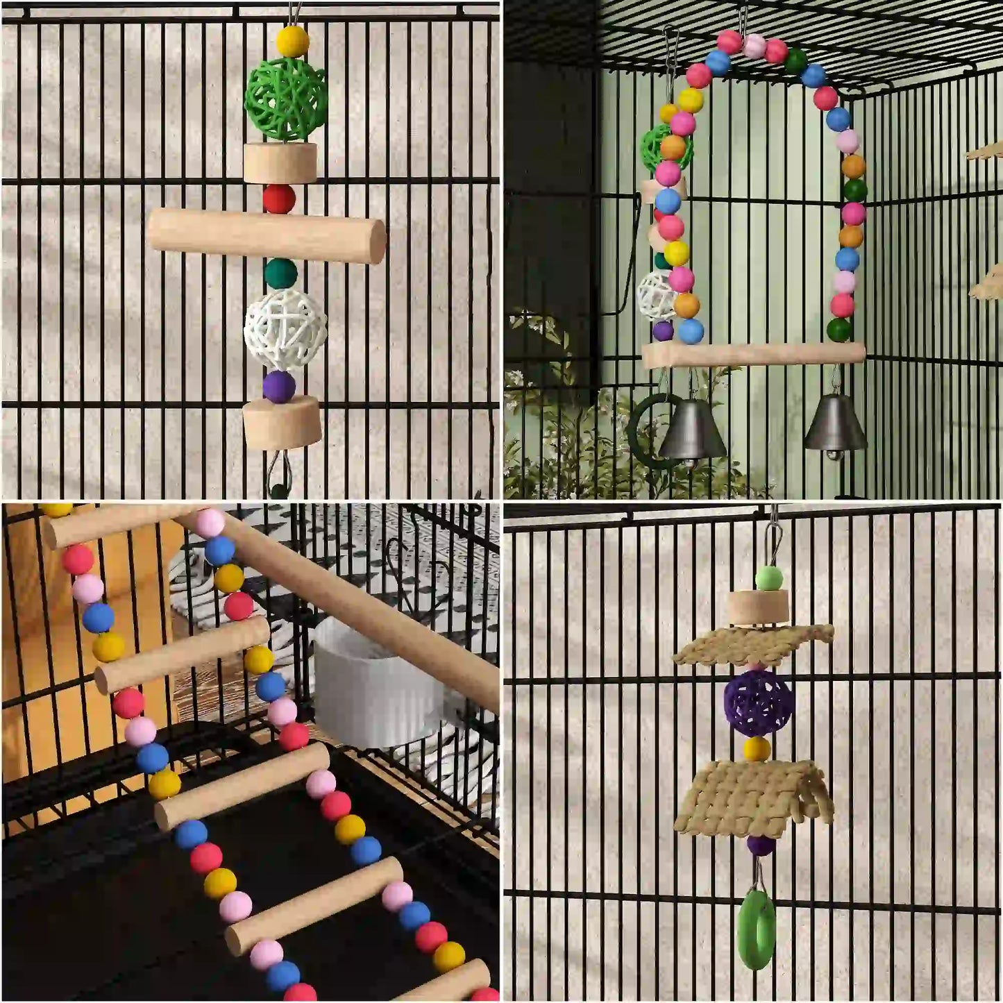 43" Bird Cage With Rolling Stand, Toys, For Budgies Canaries, Black Bird Cages at Gallery Canada