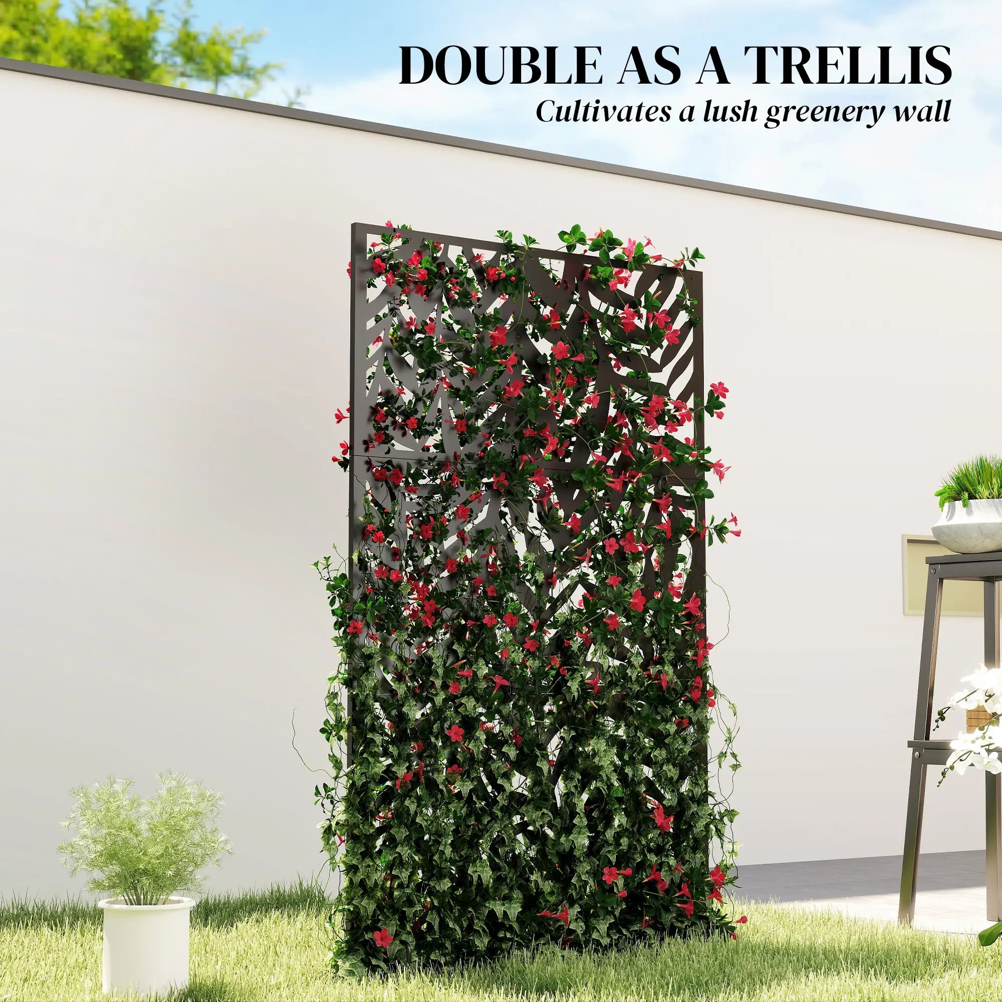 Metal Outdoor Privacy Screen, 72