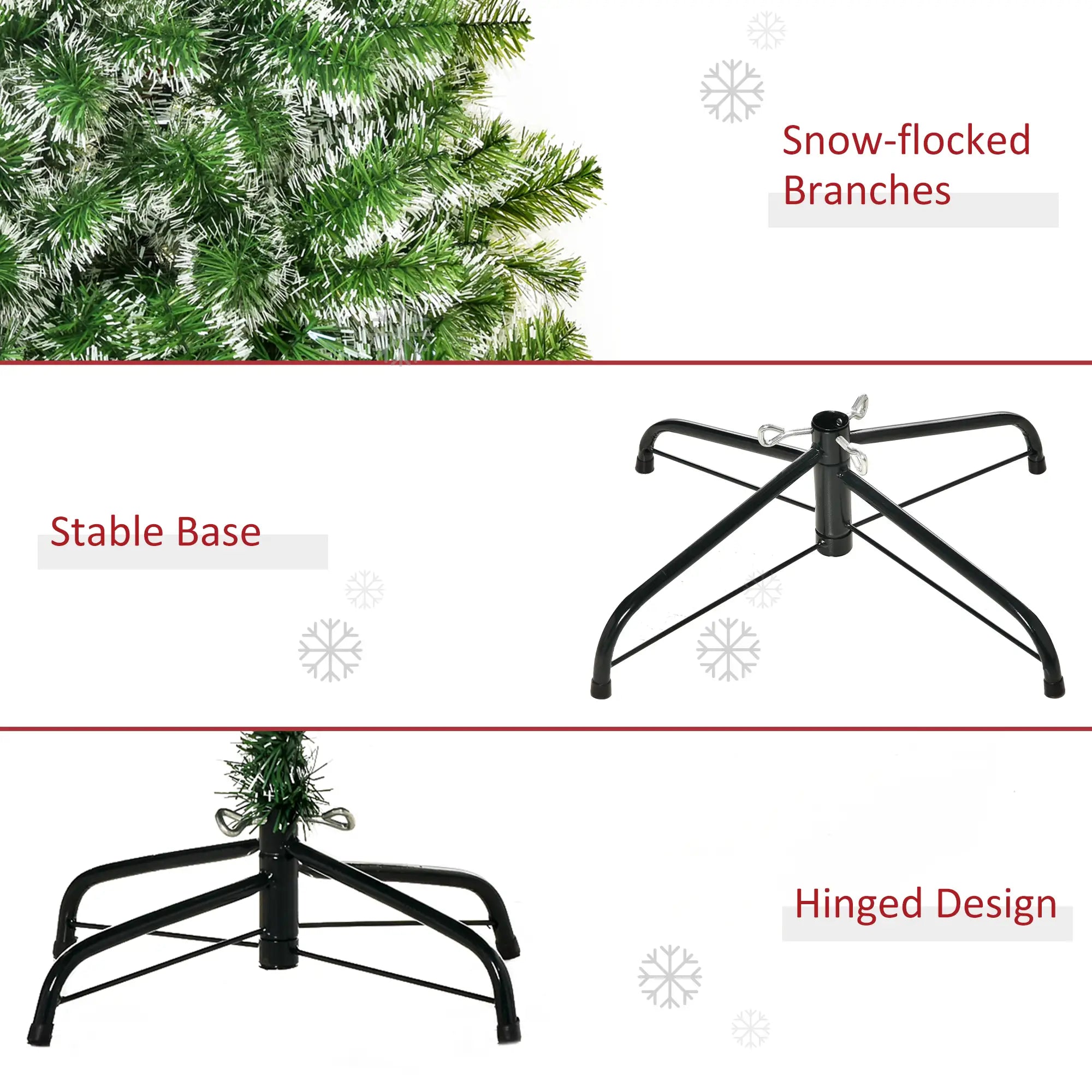 5FT Artificial Christmas Tree, Metal Stand, 416 Tips Artificial Christmas Trees at Gallery Canada