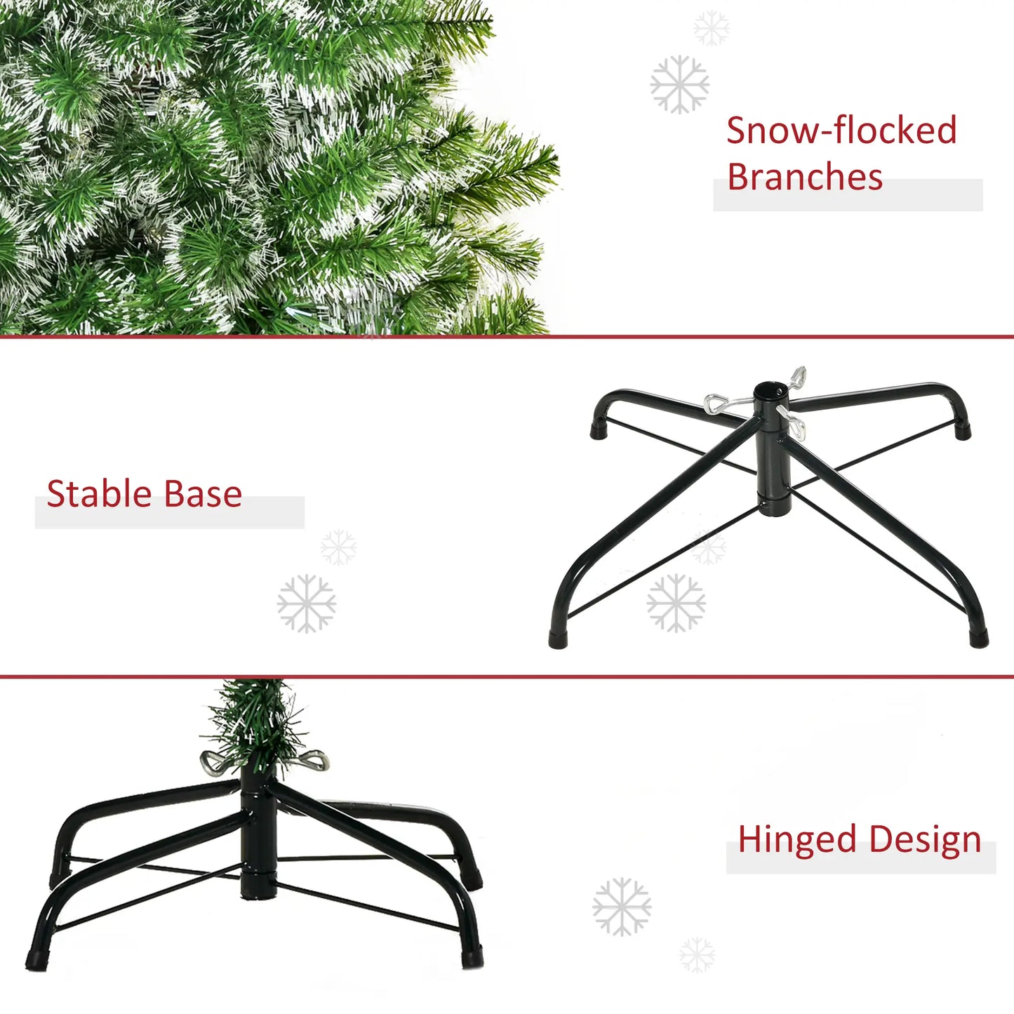 5FT Artificial Christmas Tree, Metal Stand, 416 Tips Artificial Christmas Trees at Gallery Canada