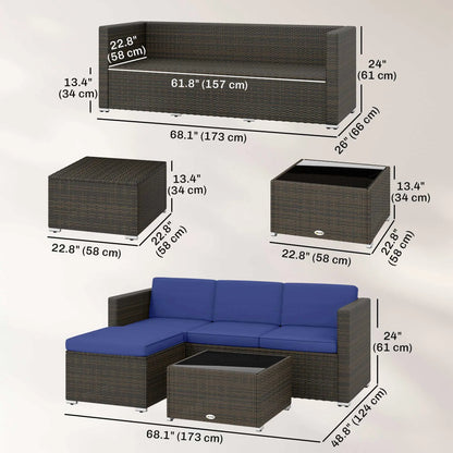 Patio Furniture Set, 3 Pieces, PE Rattan Wicker, Glass Top Table Patio Furniture Sets at Gallery Canada