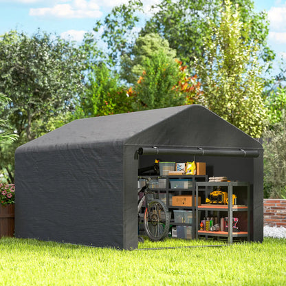 6.6' x 7.8' Portable Shed, Waterproof Bike Tent, Dark Grey Sheds at Gallery Canada