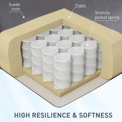 Massage Recliner Chair, Suede Wingback with Footrest, Wood Legs, Remote, Black Single Sofas at Gallery Canada