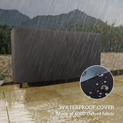 6ft Outdoor Firewood Rack with Cover, Adjustable Log Holder, Black Firewood Racks at Gallery Canada