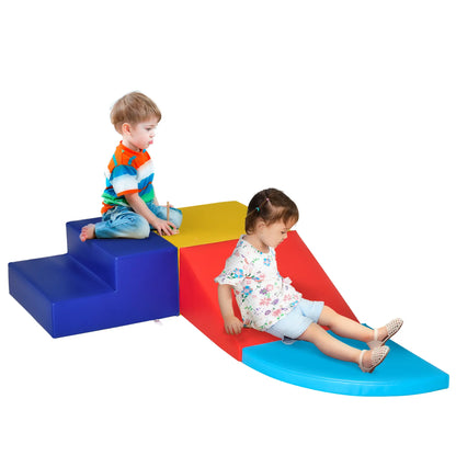 Foam Play Set, Toddler Nugget 4 Pieces, Lightweight Climbing Crawling Sliding Baby Gym & Playmats at Gallery Canada