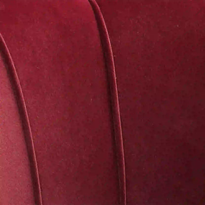 Modern Velvet Accent Chair, Gold Metal Legs, Wine Red Accent Chairs at Gallery Canada