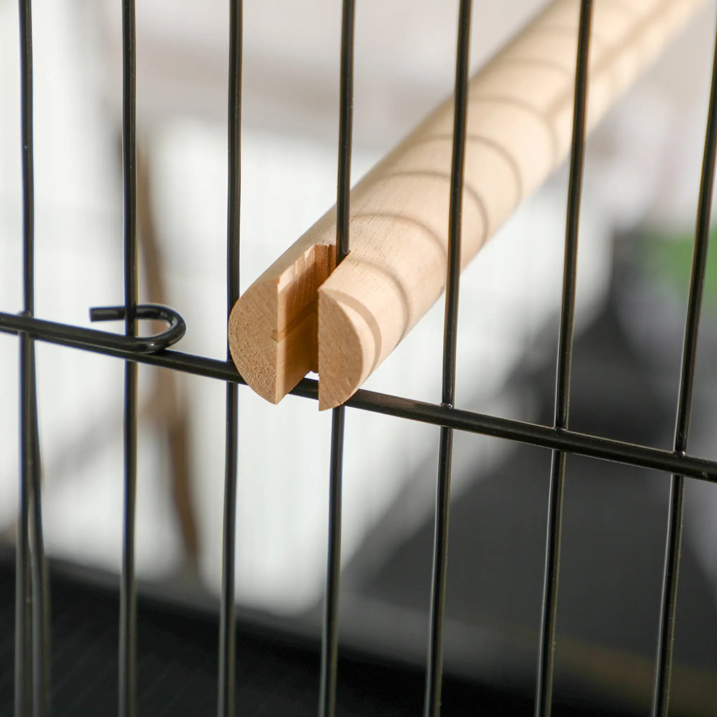 55.1" 2 In 1 Bird Cage Aviary, Parakeet House, Black Bird Cages at Gallery Canada