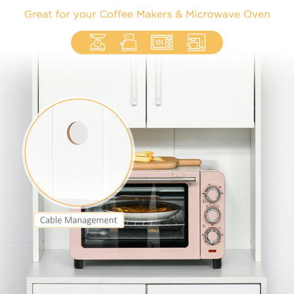 Modern Kitchen Cupboard, Storage Cabinet Hutch, 2 Cabinets, 3 Drawers, White Kitchen Pantry Cabinets at Gallery Canada