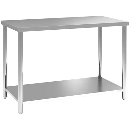 Stainless Steel Workbench, 24"x47"x34", Heavy Duty with Shelf Office Desks & Work Stations at Gallery Canada