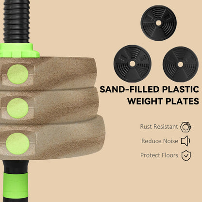 Adjustable Dumbbell Set, 3 in 1 Weights, 44lb with Connector and Grip Dumbbells & Barbells at Gallery Canada