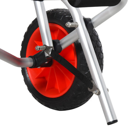 Foldable Kayak Cart, Aluminum Canoe Carrier, NO-Flat Wheel, Silver Kayak Carts at Gallery Canada