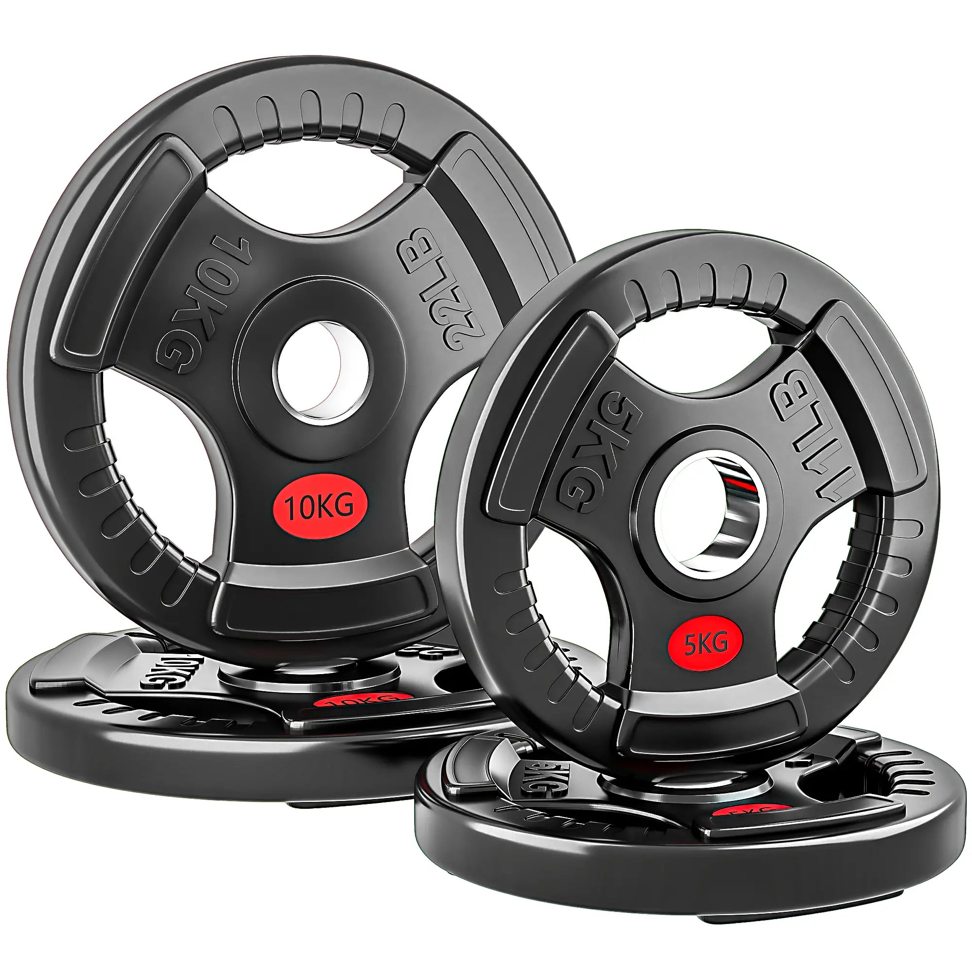 Weight Plates Set, 2-Inch Barbell Weights, 2 x 11lbs, 2 x 22lbs Dumbbells & Barbells at Gallery Canada