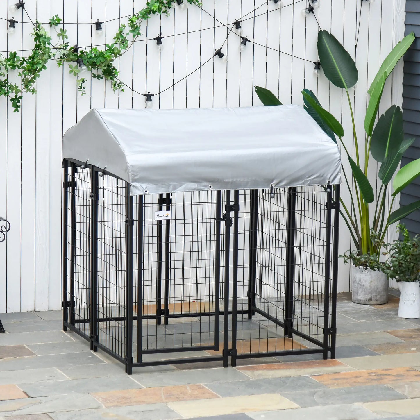 Outdoor Dog Kennel, Waterproof UV-Resistant Cover, 4 x 4 x 4.5 ft Houses, Kennels & Pens at Gallery Canada