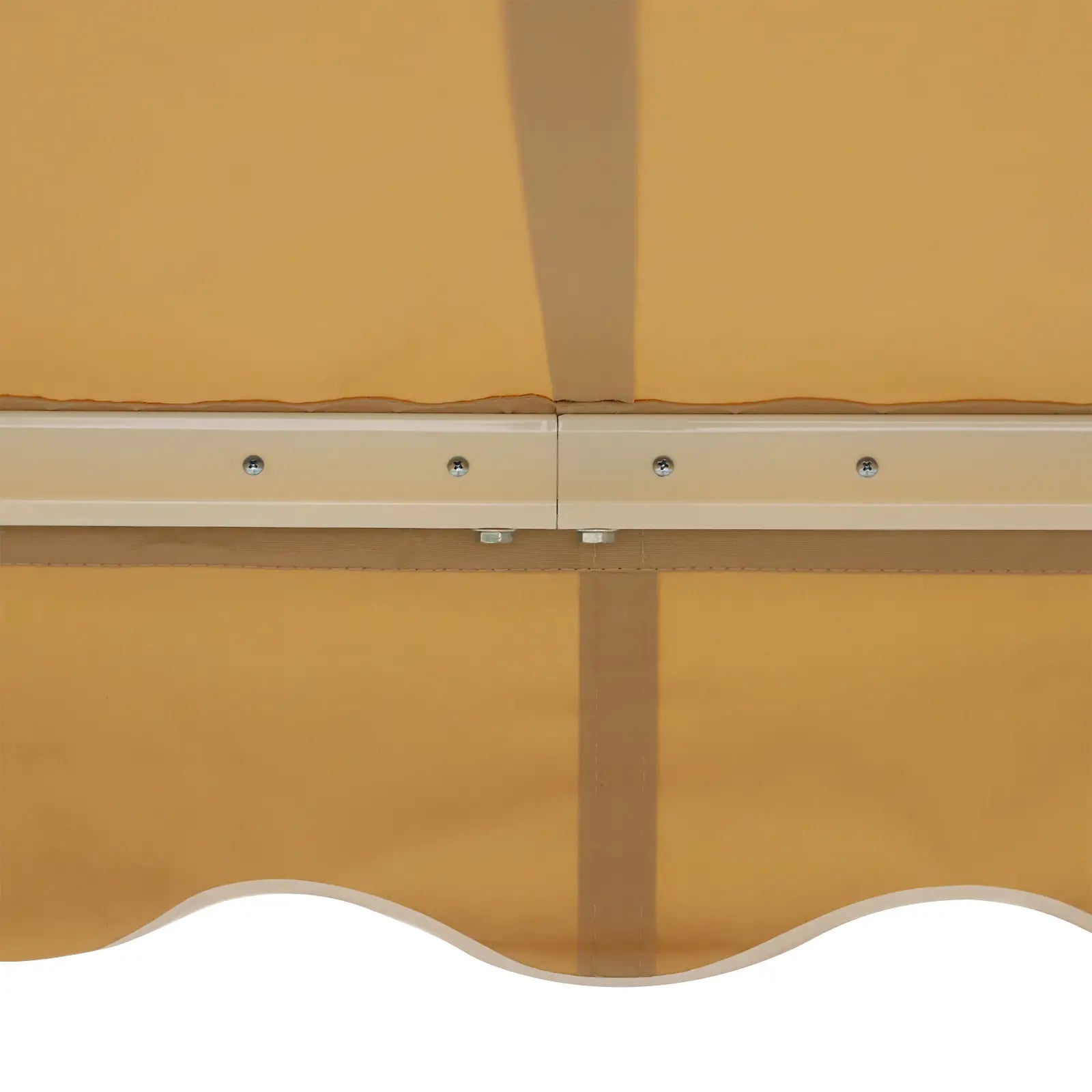 10' x 8' Retractable Awning, Sun Shade Canopy, Aluminum Frame, UV Protection, Beige Deck Awnings at Gallery Canada