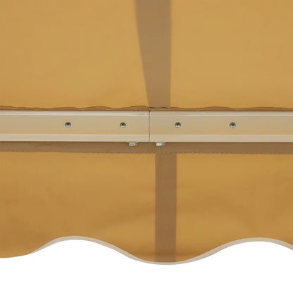 10' x 8' Retractable Awning, Sun Shade Canopy, Aluminum Frame, UV Protection, Beige Deck Awnings at Gallery Canada