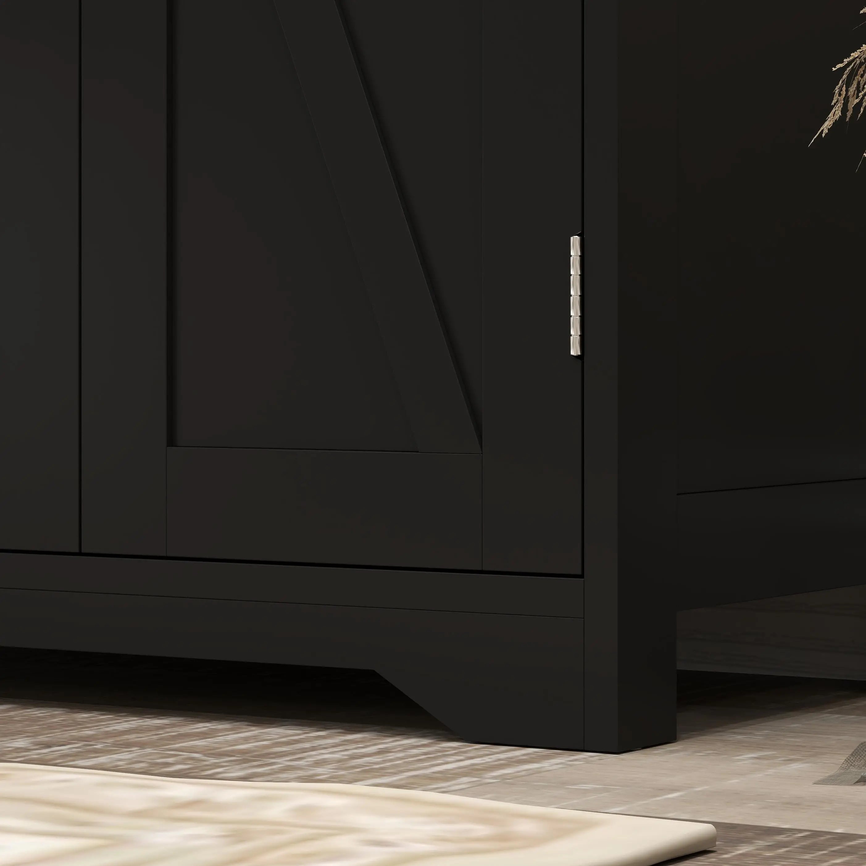 Farmhouse Bathroom Floor Cabinet, Adjustable Shelf, Black Bathroom Cabinets at Gallery Canada