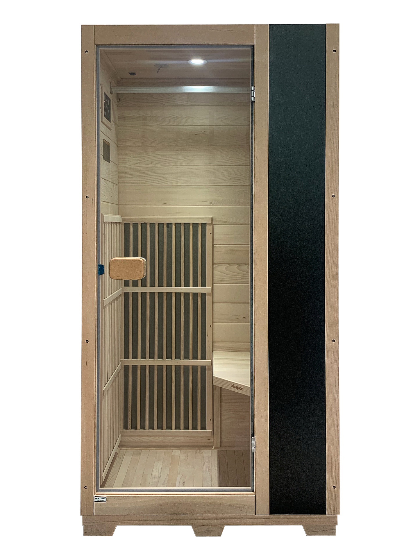 Vienna | Far Infrared Sauna | Canadian Hemlock Very Low EMF | 72.8"H x 35.4"W x 25.6"D | 1 Person Saunas at Gallery Canada