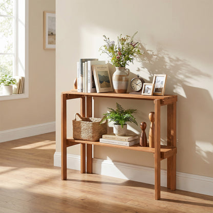 2/3-Tier Folding Wooden Storage Shelves for Entryway and Garden-2-Tier Plant Stands at Gallery Canada