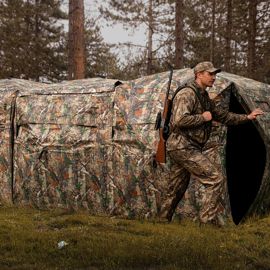 2-6 Person Side-by-Side Hunting Blinds Double One-way See-through Ground Blinds Tents Options at Gallery Canada