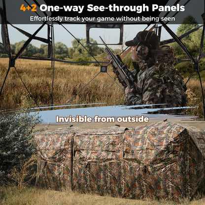 2-6 Person Side-by-Side Hunting Blinds Double One-way See-through Ground Blinds Tents at Gallery Canada