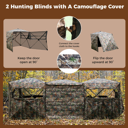 2-6 Person Side-by-Side Hunting Blinds Double One-way See-through Ground Blinds Tents at Gallery Canada