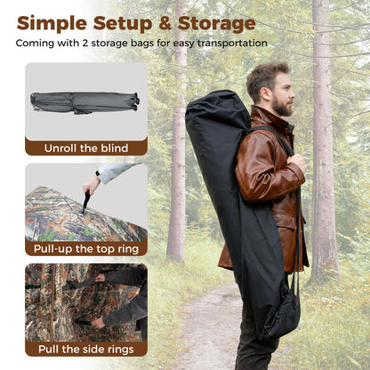2-6 Person Side-by-Side Hunting Blinds Double One-way See-through Ground Blinds Tents at Gallery Canada