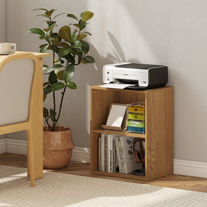 2-Cube Bookcase Set of 2 Floor Standing Open Bookshelf w/ 5-Position Adjustable Shelf, Natural Bookcases at Gallery Canada