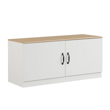 2-Door Shoe Storage Cabinet, Adjustable Shelves, Natural Shoe Racks & Storage Benches at Gallery Canada