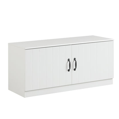 2-Door Shoe Storage Cabinet, Adjustable Shelves, White Shoe Racks & Storage Benches at Gallery Canada