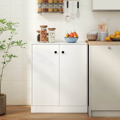 2 Door Storage Base Cabinet with 3-Tier Shelf, White Cabinets & Chests at Gallery Canada