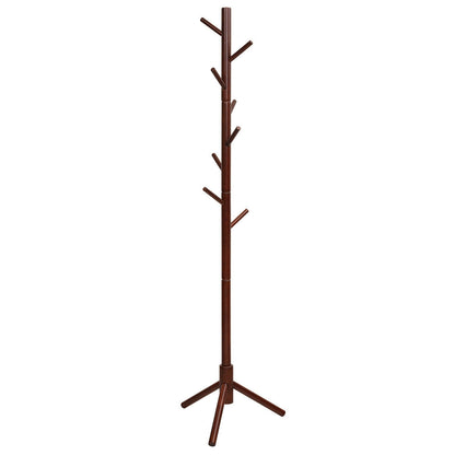 2 Heights Wooden Coat Rack with 8 Hooks, Walnut Coat Racks & Hall Trees at Gallery Canada