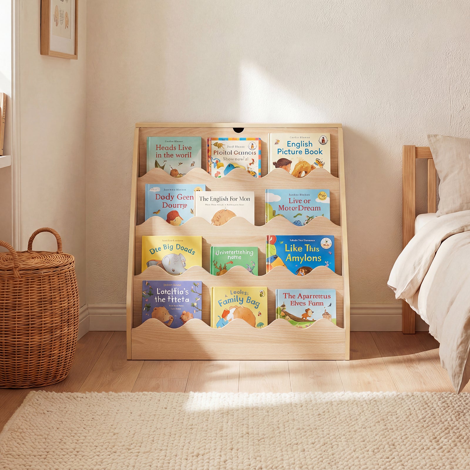 2-In-1 Kids Bookshelf And Toy Storage Organizer, Natural Kids Storage at Gallery Canada